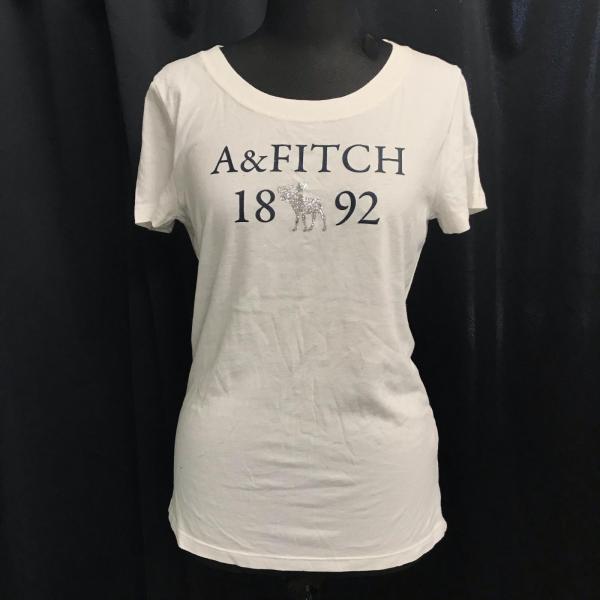 Abercrombie&amp;Fitch【アバークロンビーアンドフィッチ】 半袖Ｔシャツ【レディースM/白...