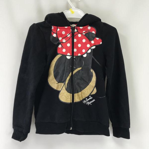 H&amp;M　Disney★ミニーマウス/パーカー【キッズ110-130程度/6-8Y/黒/black】裏...
