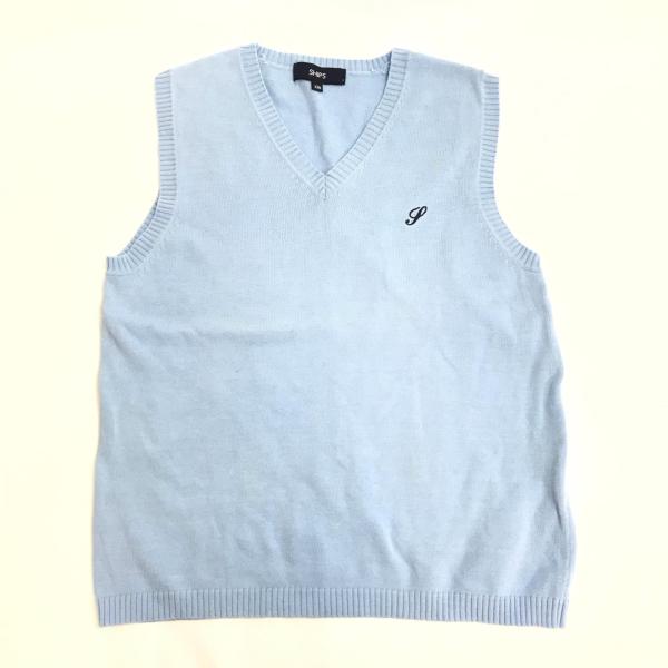 SHIPS【シップス】 ノースリーブ ニットベスト 【キッズ130/水色/blue】Tops◆BJ0...