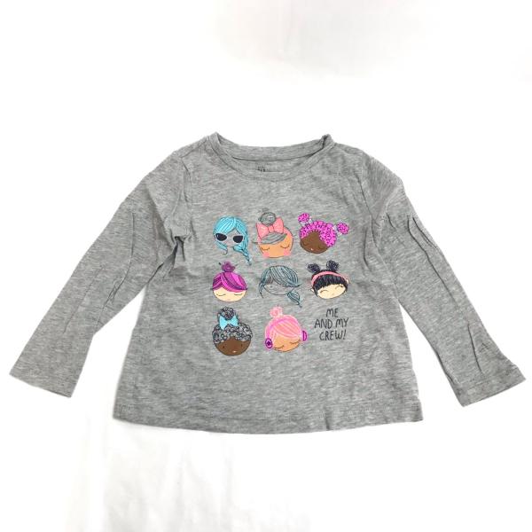 baby GAP【ギャップ】長袖Ｔシャツ【2歳/キッズ70-80程度/グレー/gary】Tops/S...