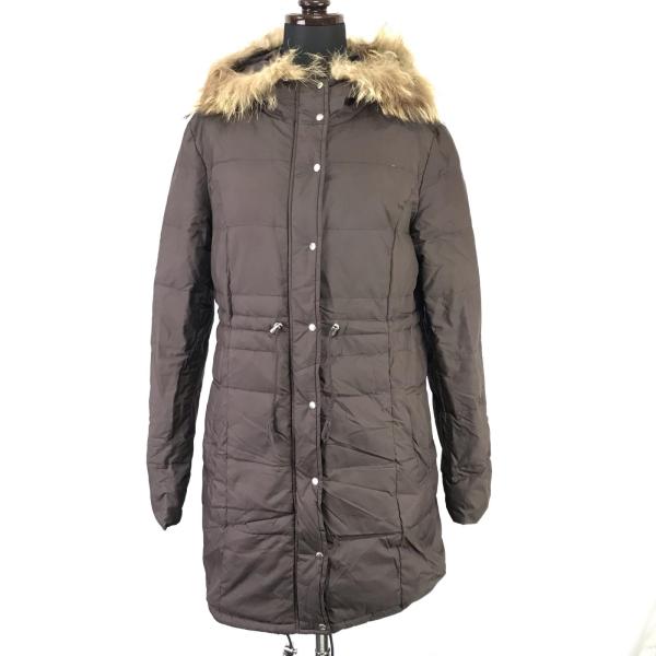 anySiS/エニィスィス★90%ダウンコート【3/レディースL/茶/ブラウン】着脱ファー/ダウンジ...