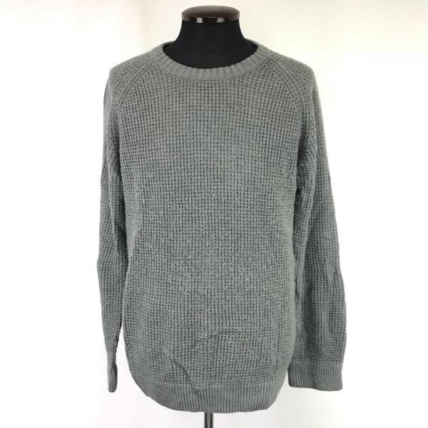 417byEDIFICE/エディフィス★長袖セーター【メンズL/グレー/gray】ニット/Tops/...