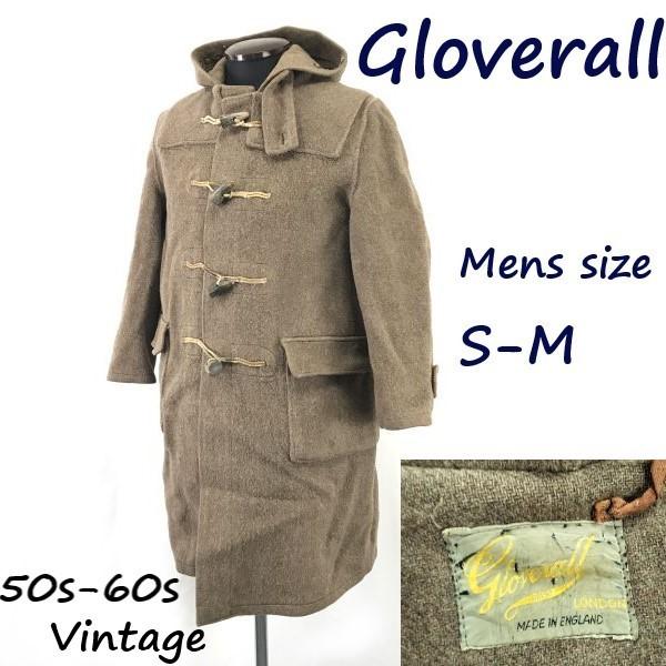 50s-60s/イングランド製/Vintage/金刺繍★グローバーオール/Gloverall★ダッフ...