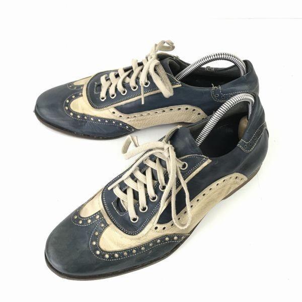 イタリア製★MALE&amp;CO/メイル＆コー★レザー/本革/スペクテイター/ツートンウイングチップ【41...