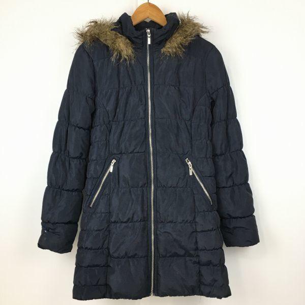 DIVIDED/H&amp;M　中綿入りモッズコート　サイズ36 レディース　ダークネイビー/濃紺　管NO....