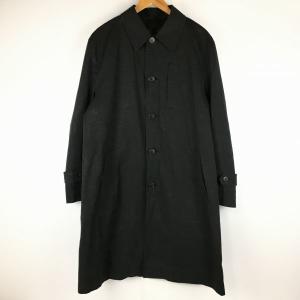 COMME CA COLLECTION/コムサコレクション　コットン/ステンカラーコート　サイズ3〈黒/BLACK〉日本製　裏地キュプラ 管NO.WA23-23