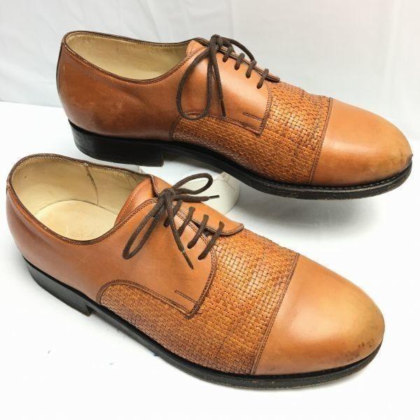 80s-90s?Vintage 　VASS　ヴァーシュ【size42　26.5】キャップトゥシューズ...