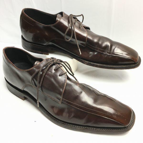 イングランド製　LOAKE/ローク【size9　27.5　ダーク茶】スワールモカ　ビジネスシューズ　...