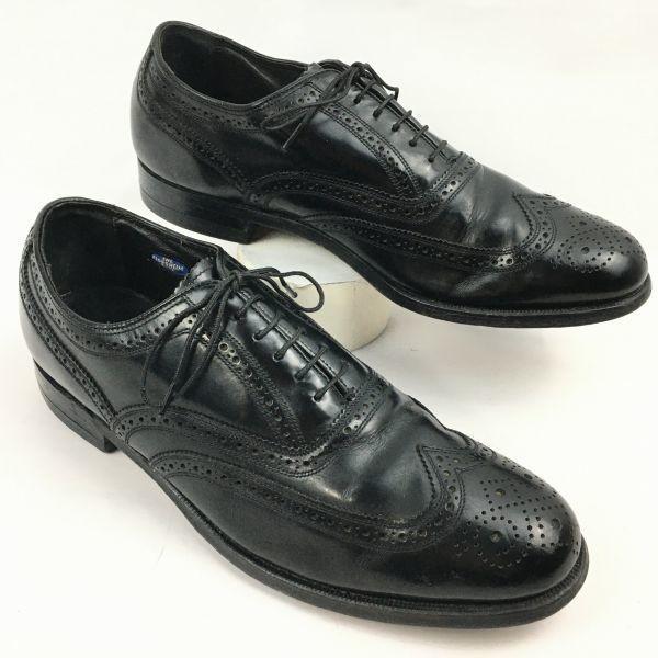 80s?/USA製/Vintage 　FLORSHEIM/フローシャイム　フルブローグ　ウイングチッ...