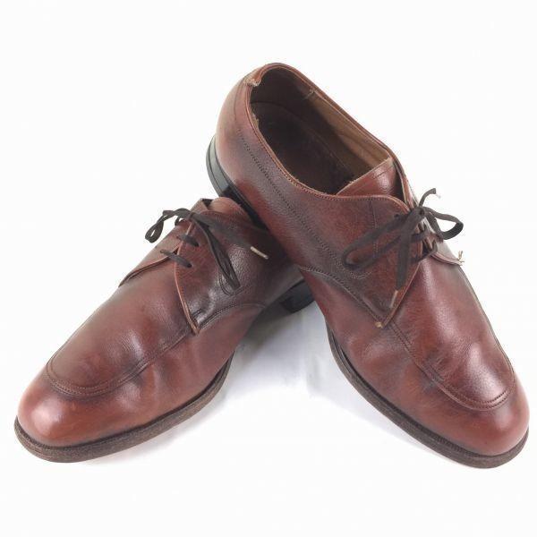 80s-90s Vintage　Florsheim/フローシャイム【9.5 幅広5E 27.5 茶】...
