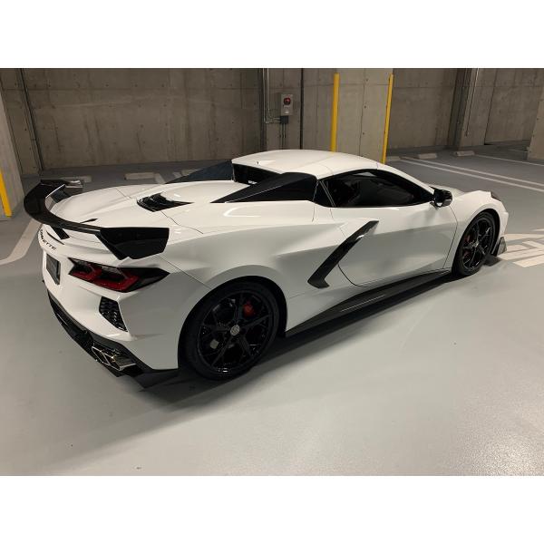 BSMA コルベット　C8 サイドステップ　左右セット　ドライカーボン BA-1 　オリジナルエアロ...