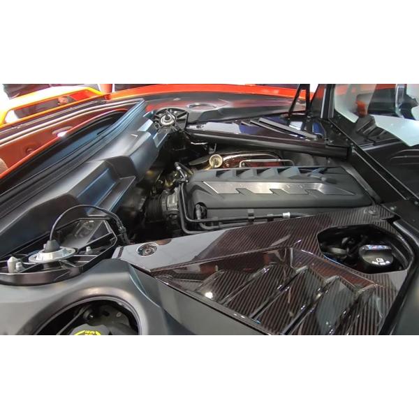 コルベット　C8　カーボンエンジンカバー　左右セット　アピアランスパッケージ　