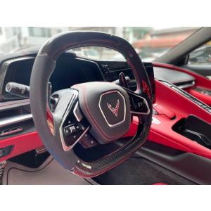 2020-2021　シボレー　コルベット　C8　カーボンステアリング　LEDダッシュ付き