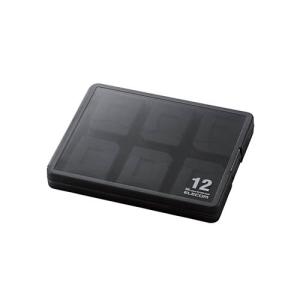 エレコム SDカードケース/12枚収納/SD/microSD CMC-06NMC12｜buzzfurniture