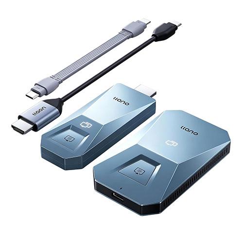 llano ワイヤレスHDMI 送受信機セット T5 4K高画質&amp;ミラー・拡張2モードでシーンに合わ...