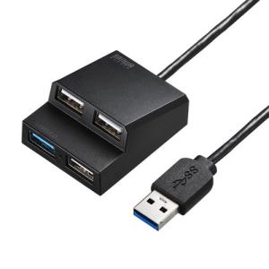 【5個セット】 サンワサプライ USB3.2Gen1+USB2.0コンボハブ USB-3H413BKNX5｜buzzfurniture