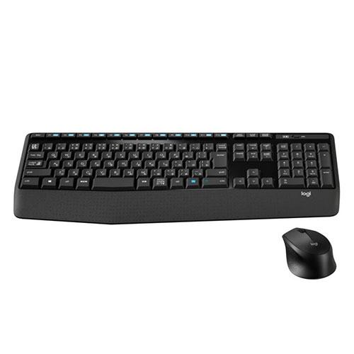 ロジクール ワイヤレスコンボ(フルサイズキーボード・テンキー有&amp;右利き用マウス) パームレスト MK...
