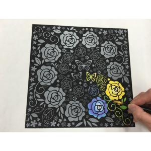 心がやすらぐスクラッチアート 花の夢想曲の詳細画像2
