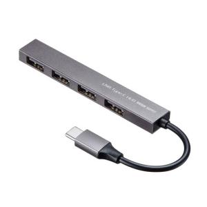 サンワサプライ USB Type-C USB2.0 4ポート スリムハブ USB-2TCH23SN｜buzzfurniture