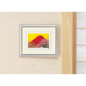 シルク版画 額付き インチサイズ 吉岡浩太郎 ...の詳細画像1