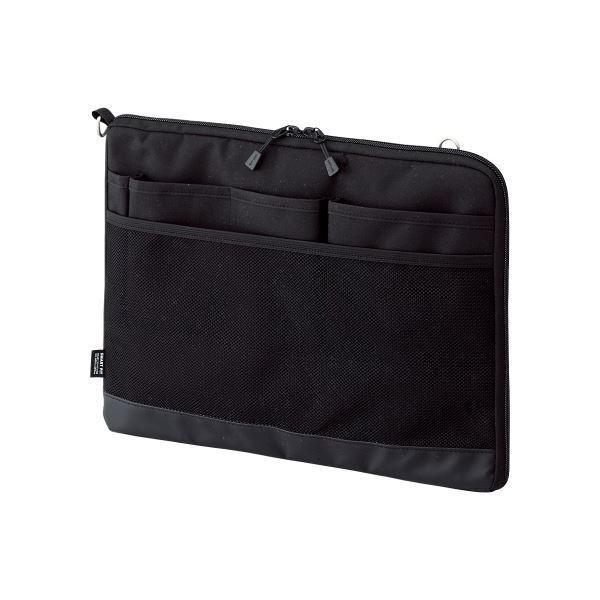 LIHITLAB ACTACT バッグインバッグ 横 ブラック 13インチまでのノートPC収納可能 ...