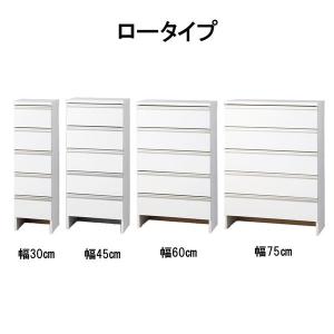 【ポイント５倍！】薄型 ランドリー収納庫 幅45cm ロータイプ 収納家具 スリム ランドリーチェスト ランドリー収納 洗面所収納 組立品