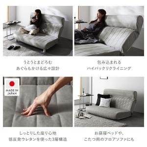ローソファ 2人掛け 幅130cm ベージュ ...の詳細画像5