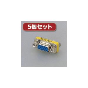 5個セットエレコム 超小型アダプタ AD-HD15F AD-HD15FX5｜buzzhobby2