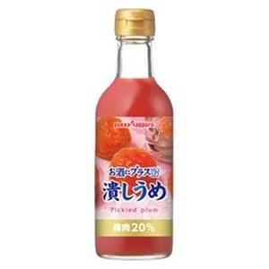 〔まとめ買い〕ポッカサッポロ お酒にプラス 潰しうめ 300ml 瓶 12本入り（1ケース）〔代引不可〕｜buzzhobby2