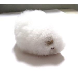 〔ほったらかしペット〕〔ホワイト〕クイ（テンジクネズミ）の形した ふわふわ ぬいぐるみ アルパカ毛 100%｜buzzhobby2