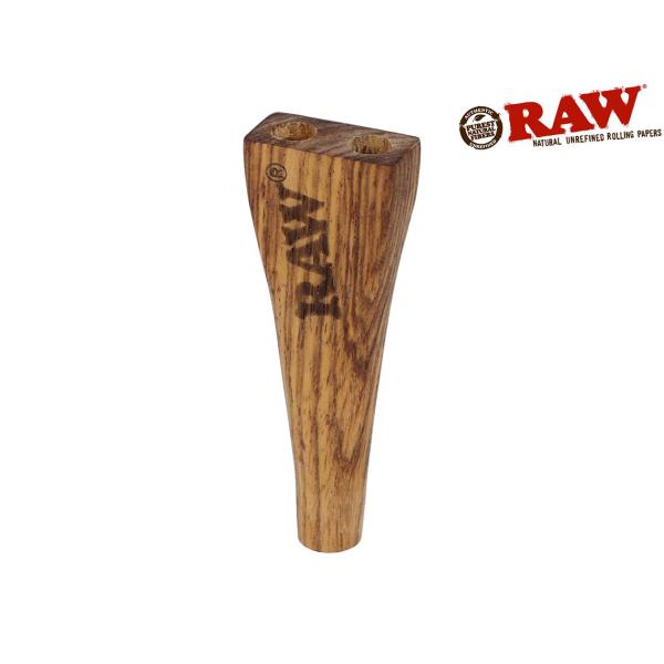 RAW WOODEN DOUBLE BARREL CIGAR HOLDER ロウ 木製シガレットホル...