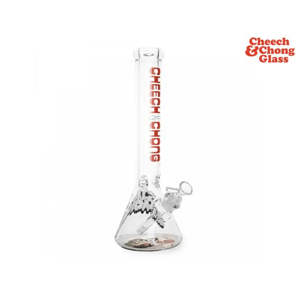 CHEECH&amp;CHONG GLASS STILL SMOKIN BEAKER BASE BONG チ...