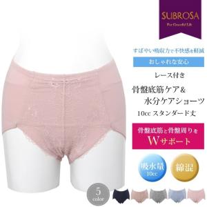 骨盤底筋 ケア ショーツ 10cc 水分ケアショーツ 3177 スタンダード丈 骨盤 パンツ ショーツ レース 骨盤押さえ 補整 補正下着 下着 レディース 女性 大人