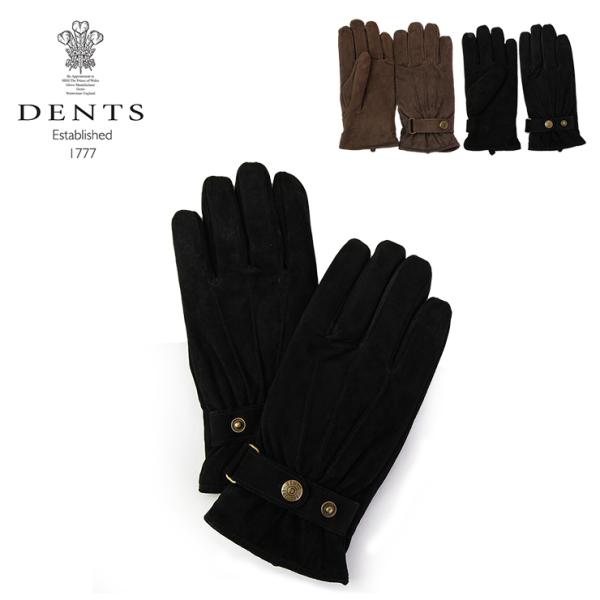 デンツ ピッグスエード レザーグローブ メンズ グローブ MORLEY 5-1526 フリース裏地 ...