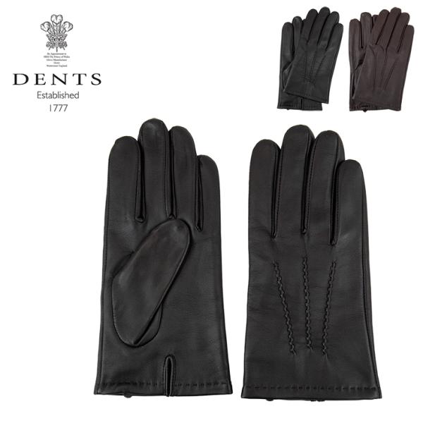 デンツ タッチスクリーン メンズ レザーグローブ AVIEMORE 5-9202 フリース裏地 スマ...