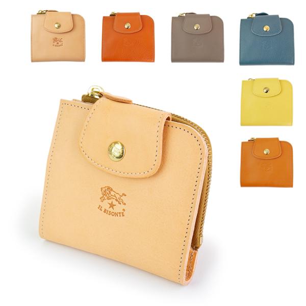 イルビゾンテ il bisonte L型ファスナー 二つ折り財布 財布 SMW175 メンズ レディ...