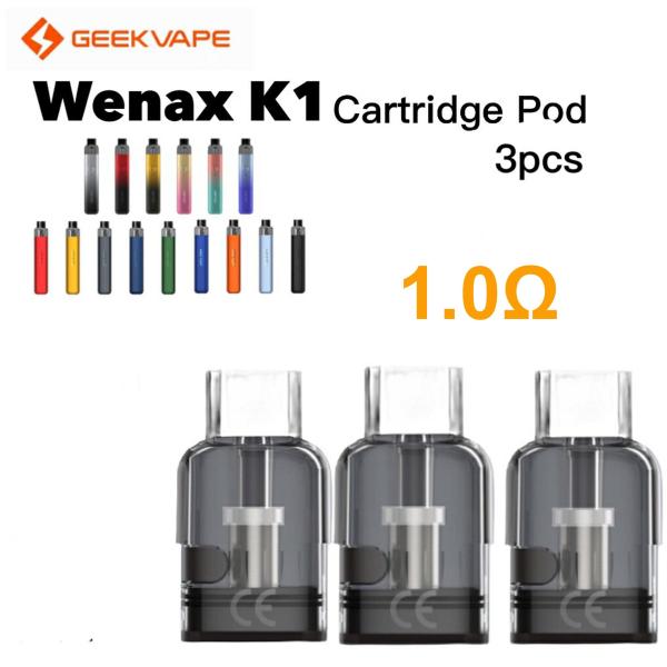【送料無料】Geekvape Wenax K1 Cartridge Pod 1.0Ω 3個入り ギー...