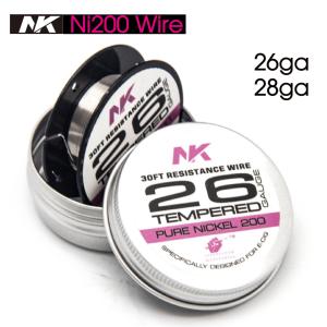 NK Ni200 ワイヤー 30ft 26ga 28ga ニッケル ビルド ワイヤー コイル 温度管理 TC TCR TEMP vape べイプ 電子タバコ RBA RDA RTA RDTA 高品質