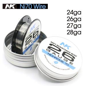NK Ni70ワイヤー 30ft 24ga 26ga 27ga 28ga ニクロム ビルド ワイヤー コイル vape べイプ 電子タバコ RBA RTA RDTA RDA 高品質