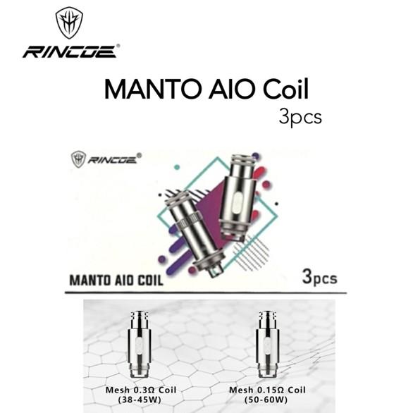 Rincoe Aio Manto Coil 3個入り 0.15Ω 0.3Ω Mesh リンコー マン...