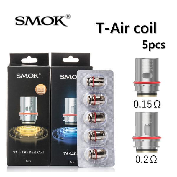 Smok T-Air Coil 5個入り スモック 交換用 コイル vape 電子タバコ メッシュ
