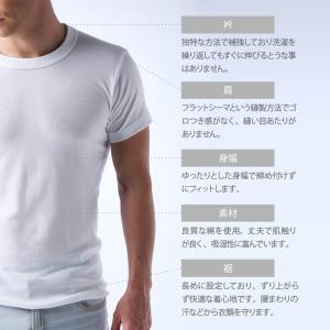 インナー シャツ 2枚セット S M L 丸首...の詳細画像2