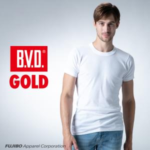 Tシャツ 2枚セット 丸首半袖 BVD GOL...の詳細画像3
