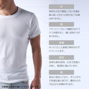 インナーシャツ 2枚セット U首 半袖 メンズ...の詳細画像2