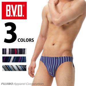 BVD ビキニ ブリーフ　ランダムストライプ　メンズ/アンダーウェア/