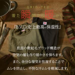 インナー メンズ 冬 BVD 瞬暖GRID-T...の詳細画像1