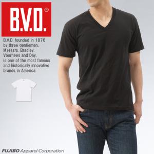 無地 Vネック半袖Tシャツ BVD 定番 吸水速乾 インナーウェア  ポイント消化