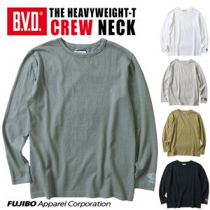 B.V.D ヘビーウエイト ヘンリーネックロングスリーブTシャツ 綿100