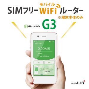 在庫処分赤字セール！【タッチパネル式】GlocalMe G3 SIMフリーモバイル Wi-Fiルーター（クラウド機能なし）【送料無料】【5000円引き】