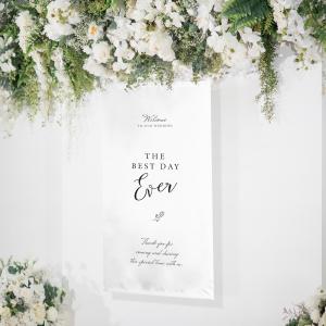 Lサイズ 選べるデザイン ウェディングタペストリー ブラック